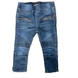 EUC Hudson Baby Moto Pull on Leggings/Jeans. Size 18 Month